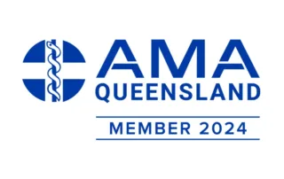 South Brisbane Colorectal ama qld member badge